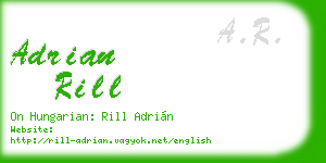 adrian rill business card