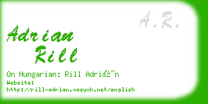 adrian rill business card